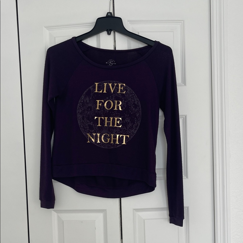 Women's Off-the-Shoulder Sweater - Purple